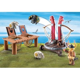 Gobber si lansatorul de oi Dragons Playmobil